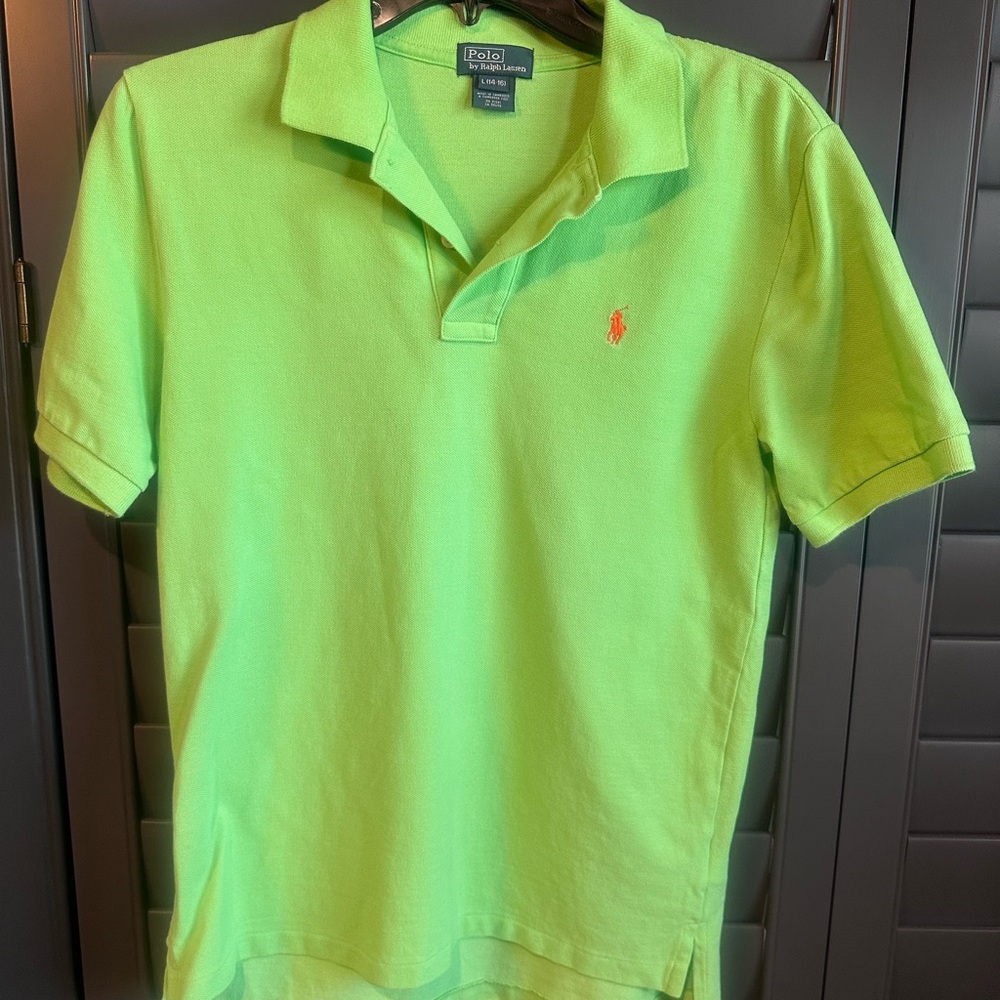 Boys Ralph Lauren Neon Green Polo Shirt
